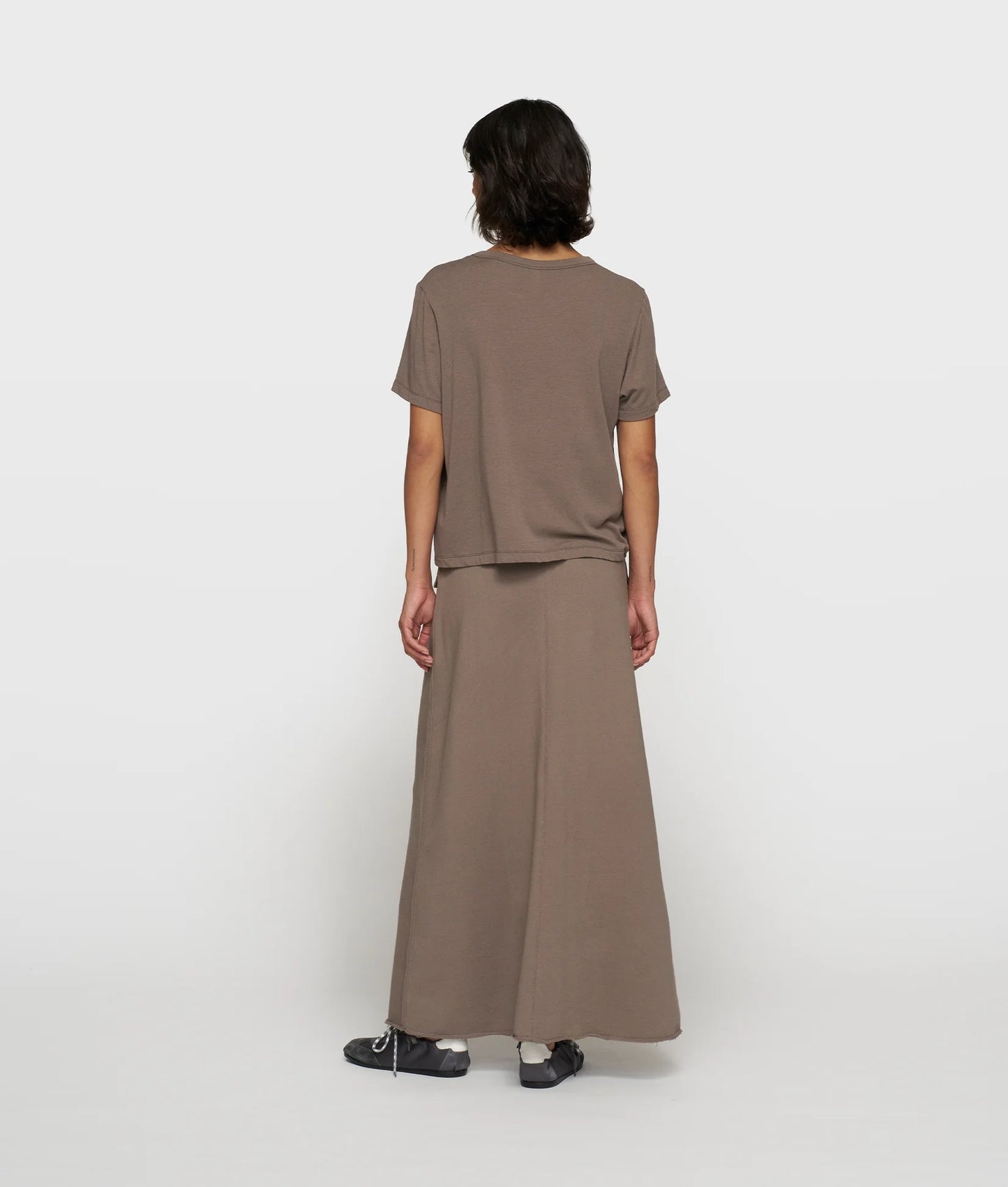 10DAYS AMSTERDAM Belted Midi Skirt Fleece