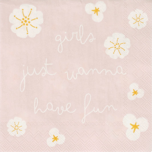 RAEDER DESIGN Cocktailservietten Girls just wanna have fun