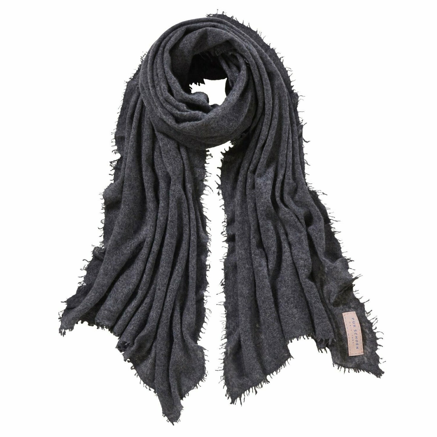 PURSCHÖN Pure Cashmere Schal Anthrazit