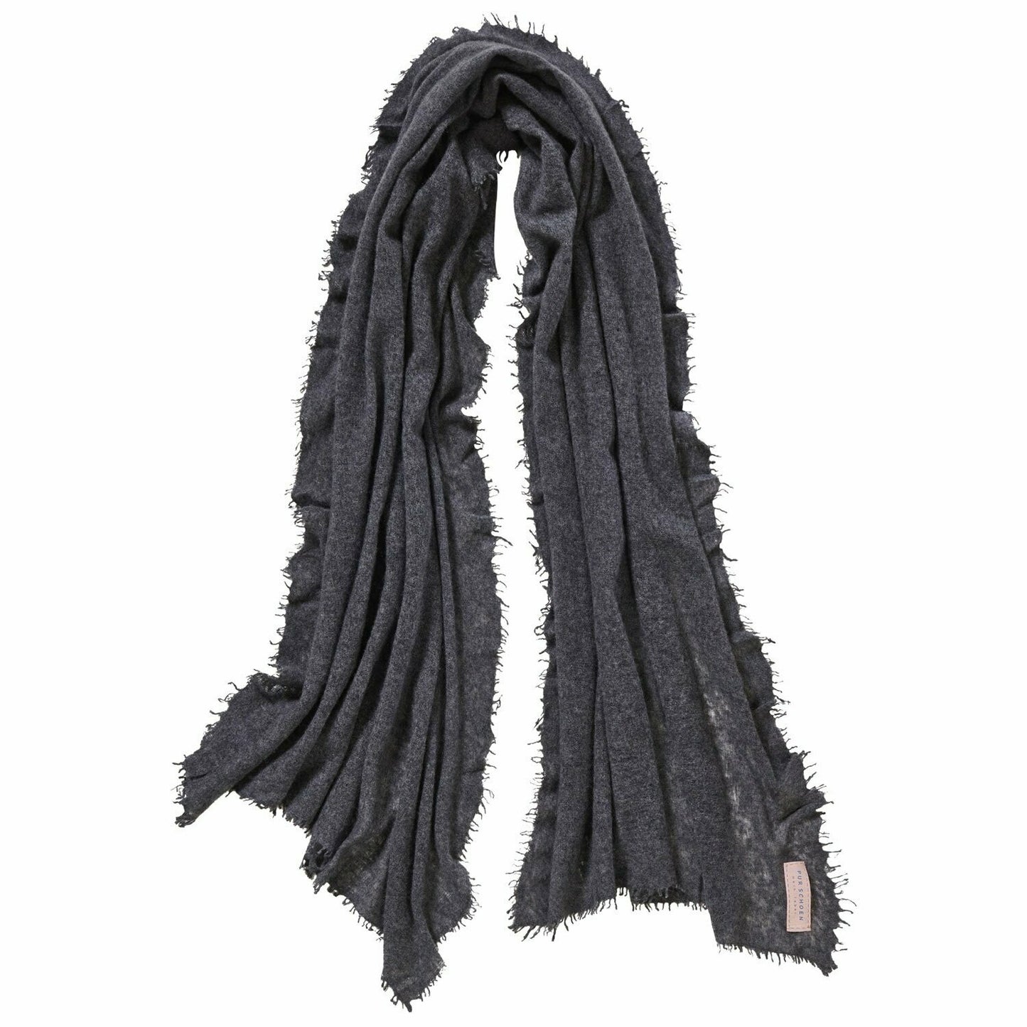 PURSCHÖN Pure Cashmere Schal Anthrazit