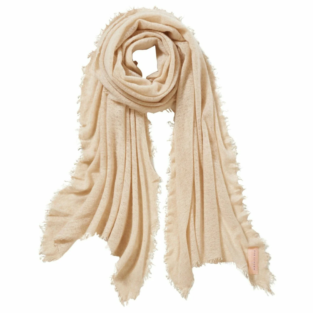 PURSCHÖN Pure Cashmere Schal Hellbeige