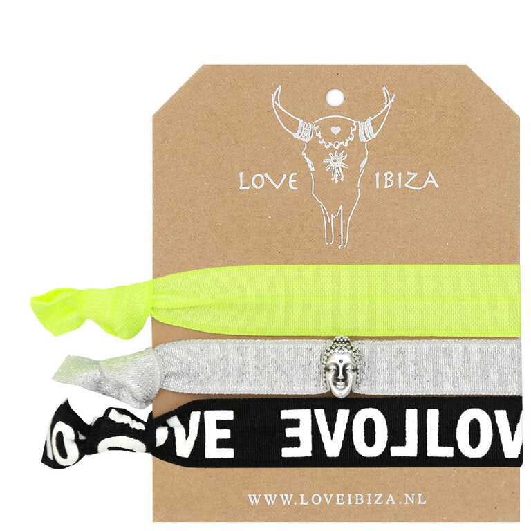 LOVE IBIZA Elastikband Neon Buddha