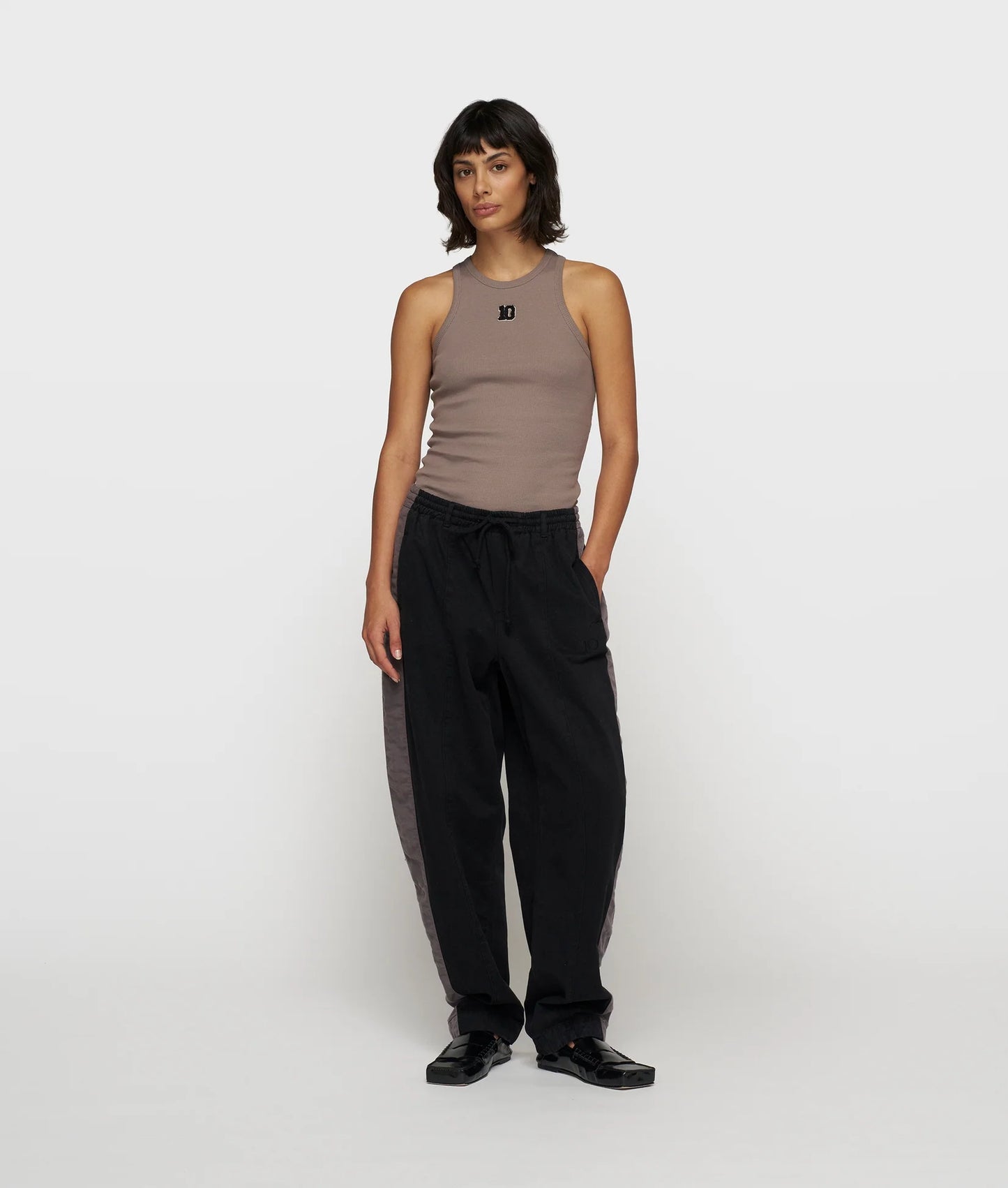10DAYS AMSTERDAM Tank Top Rib 10 - Moonrock