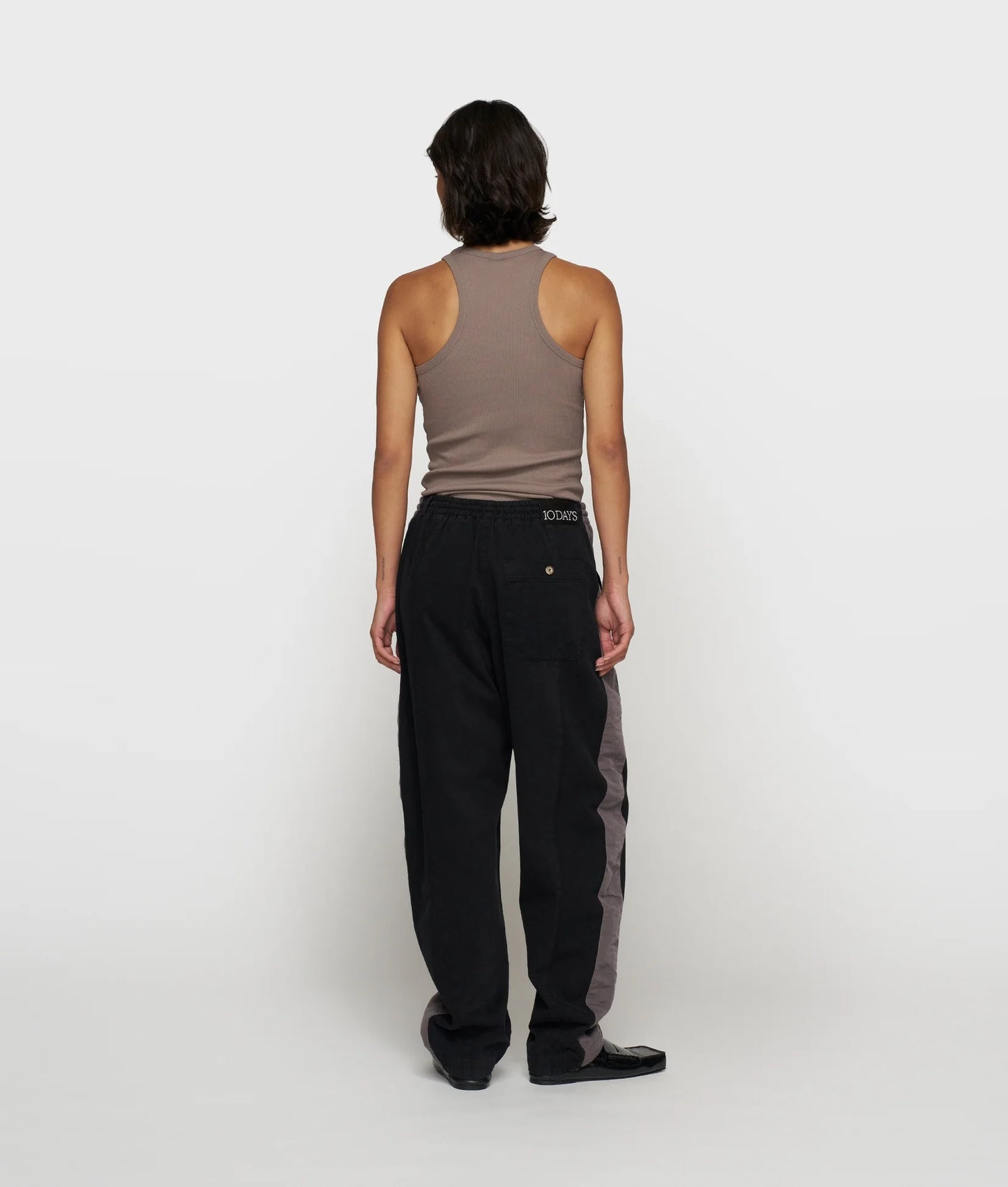 10DAYS AMSTERDAM Tank Top Rib 10 - Moonrock