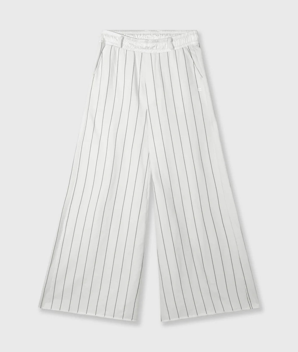 10DAYS AMSTERDAM Wide Jogger Pinstripe Ecru
