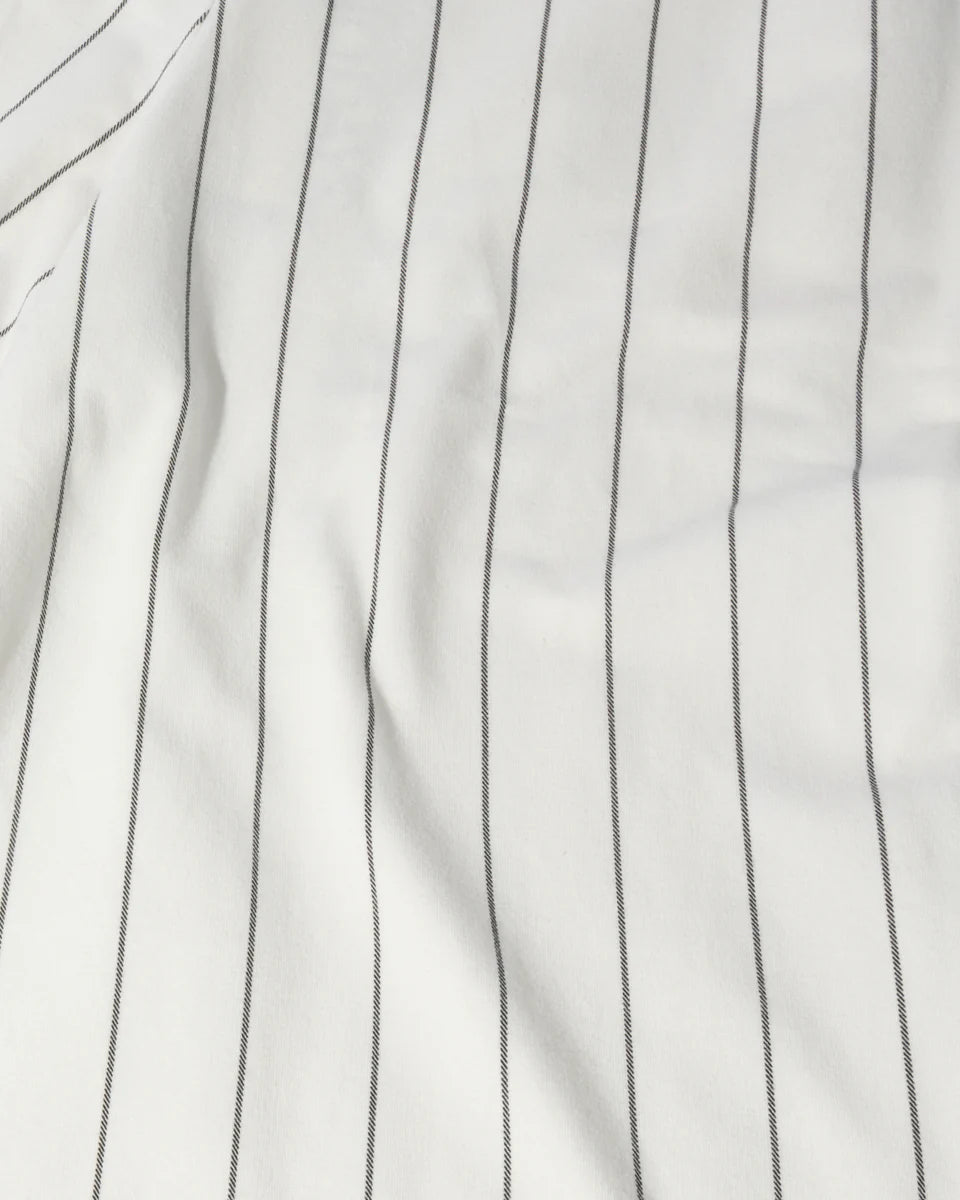10DAYS AMSTERDAM Wide Jogger Pinstripe Ecru