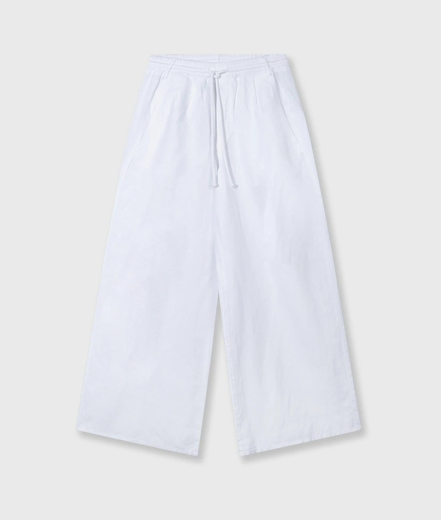 10 DAYS AMSTERDAM Cotton Linen Pants White