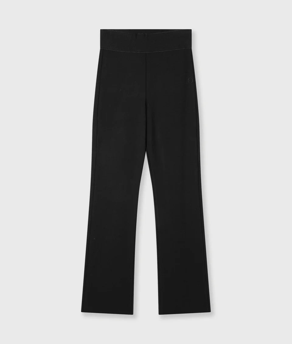 10DAYS AMSTERDAM Flare Punto Pants Black