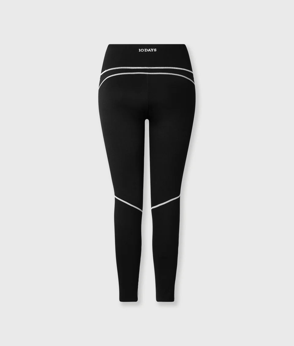 10DAYS AMSTERDAM Contrast Leggings Black