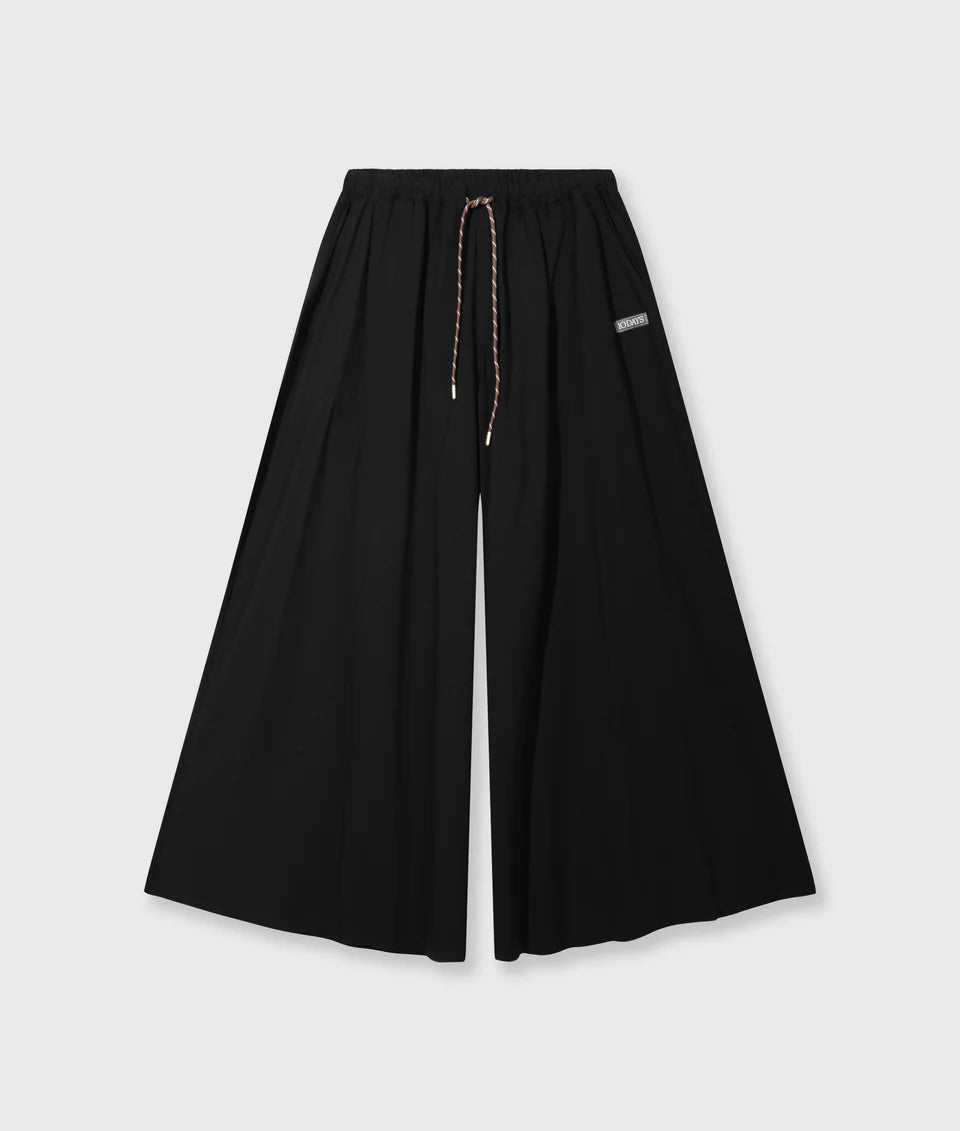10DAYS AMSTERDAM Wide Pants Poplin Black