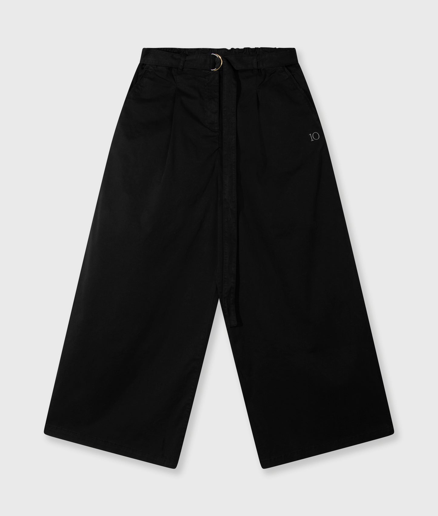 10DAYS AMSTERDAM Wide Legs Pants Twill black