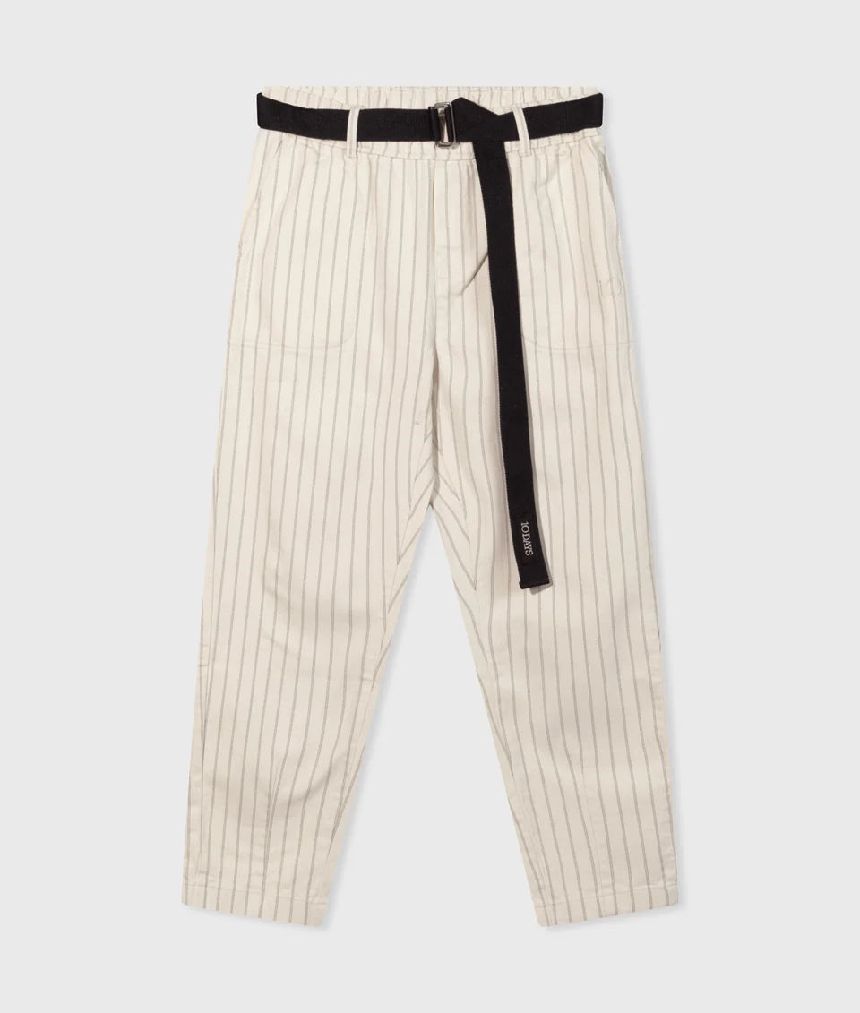 10 DAYS AMSTERDAM Belted Pants Pinstripe