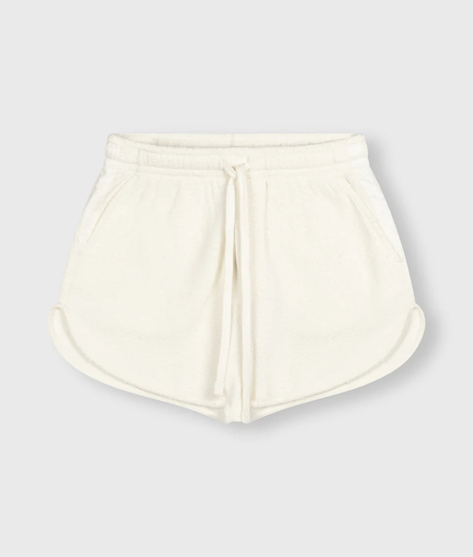 10 DAYS AMSTERDAM Texture Fleece Shorts Ecru