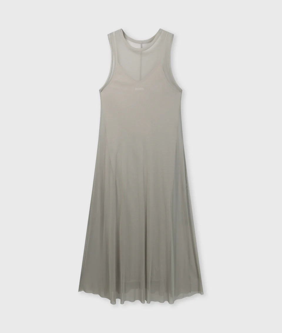 10DAYS AMSTERDAM Mesh Dress - Fog