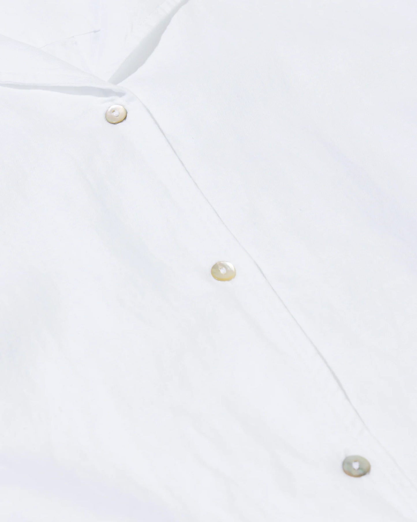 10 DAYS AMSTERDAM Cotton Linen Blouse White