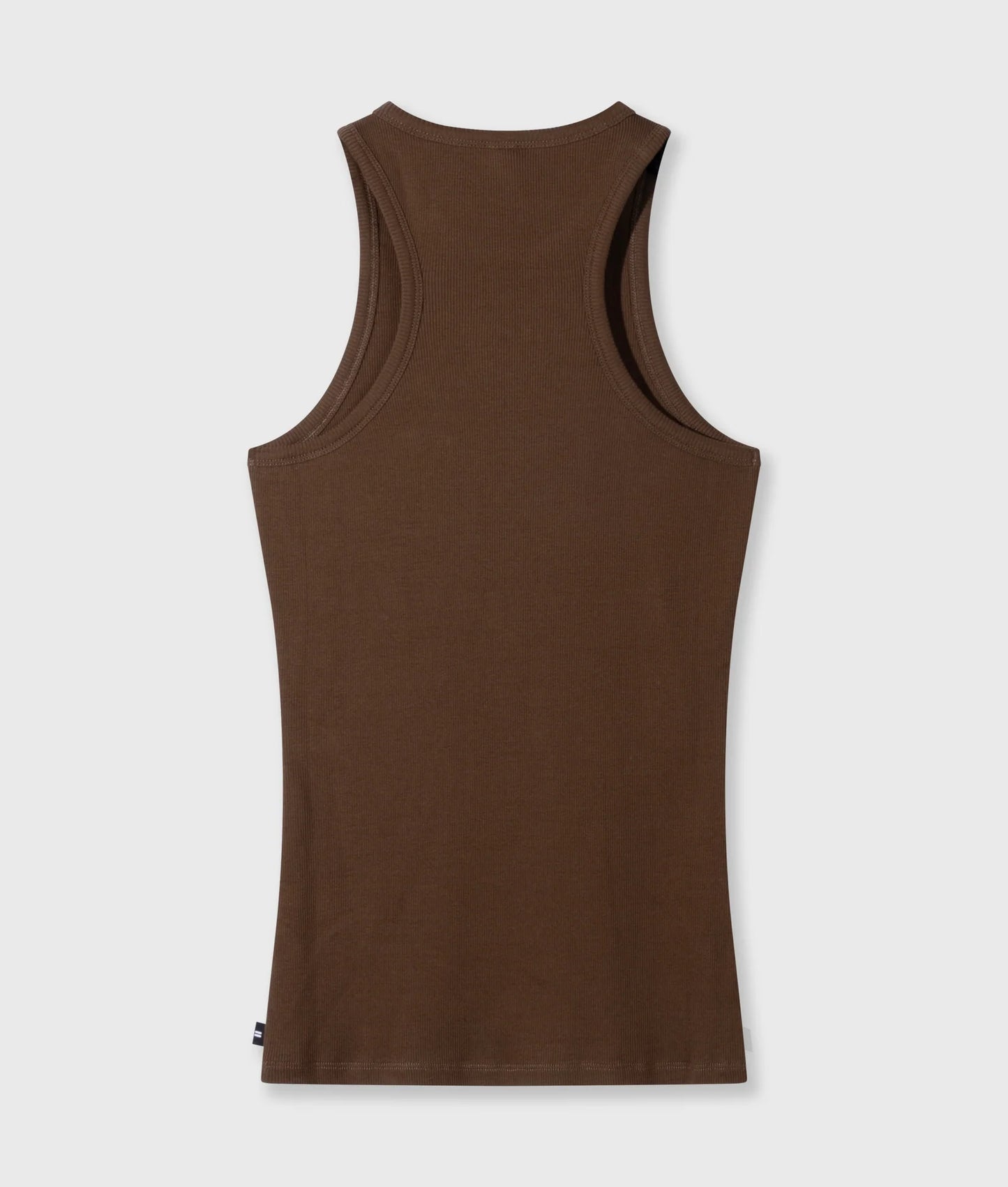 10DAYS AMSTERDAM Tank Top Rib - Dark Truffle
