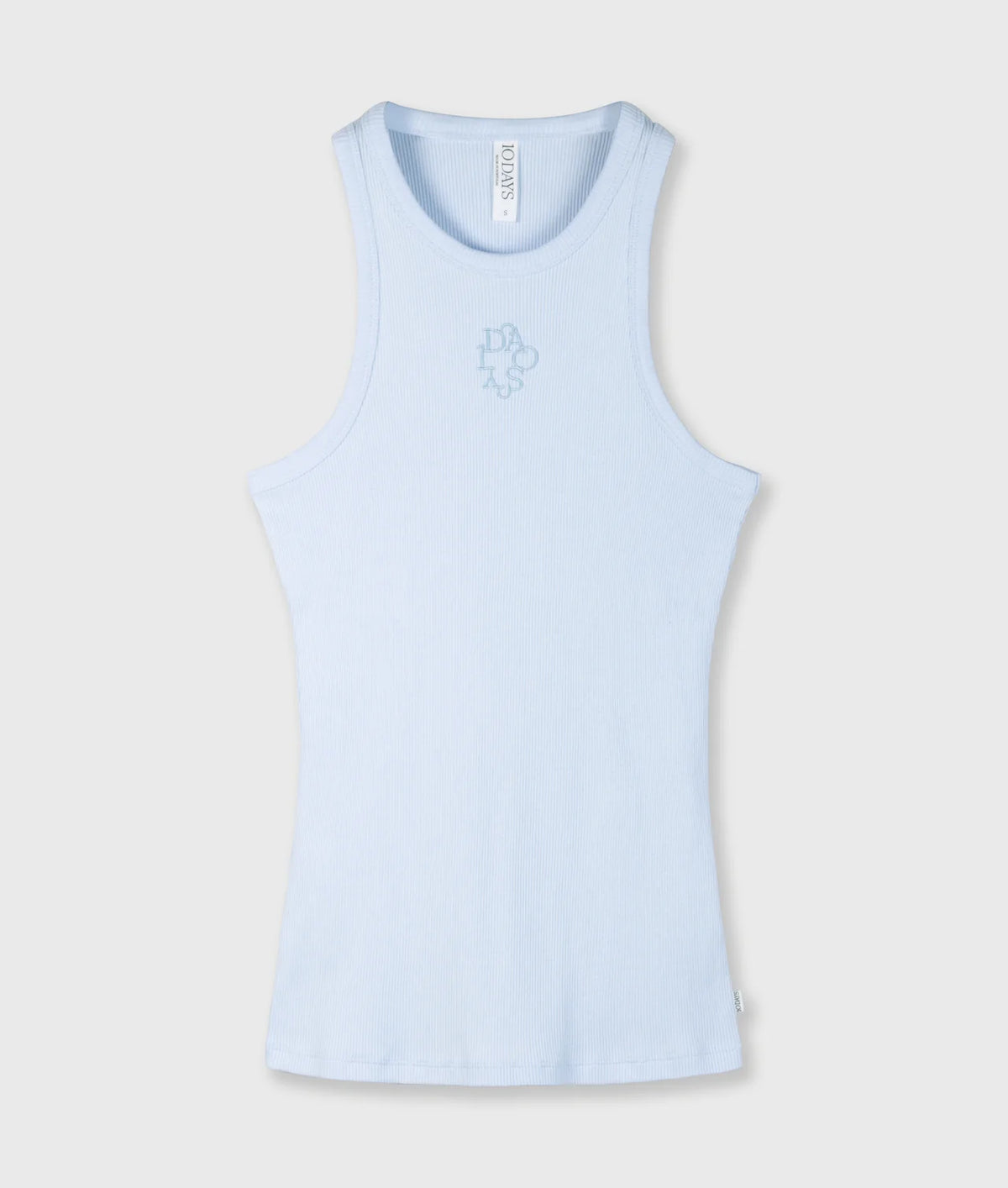 10DAYS AMSTERDAM Tank Top Rib Angel Blue