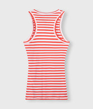 Lade das Bild in den Galerie-Viewer, 10 DAYS AMSTERDAM Tank Rib Top Stripes White/ Poppy Red
