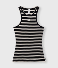 Lade das Bild in den Galerie-Viewer, 10 DAYS AMSTERDAM Tank Rip Top Stripes black/light natural
