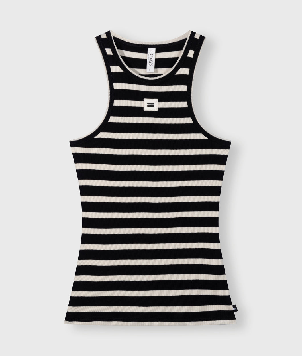 10 DAYS AMSTERDAM Tank Rip Top Stripes black/light natural