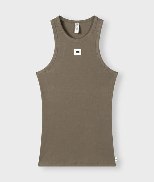 10DAYS AMSTERDAM Tank Rib Top Dark Moss