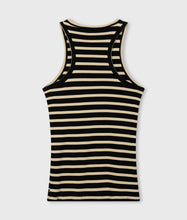 Lade das Bild in den Galerie-Viewer, 10 DAYS AMSTERDAM Tank Rib Top Stripes black/light Latte
