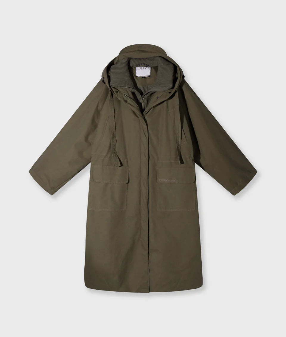 10DAYS AMSTERDAM The Royal Parka Dark Olive