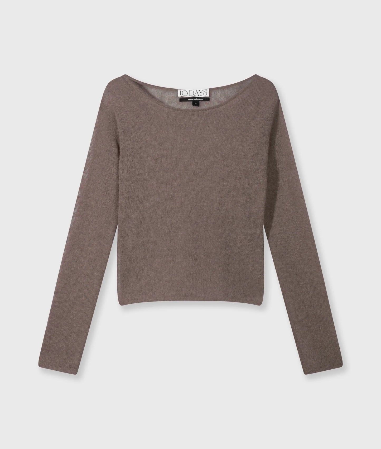 10DAYS AMSTERDAM Slim Knit Sweater Moonrock