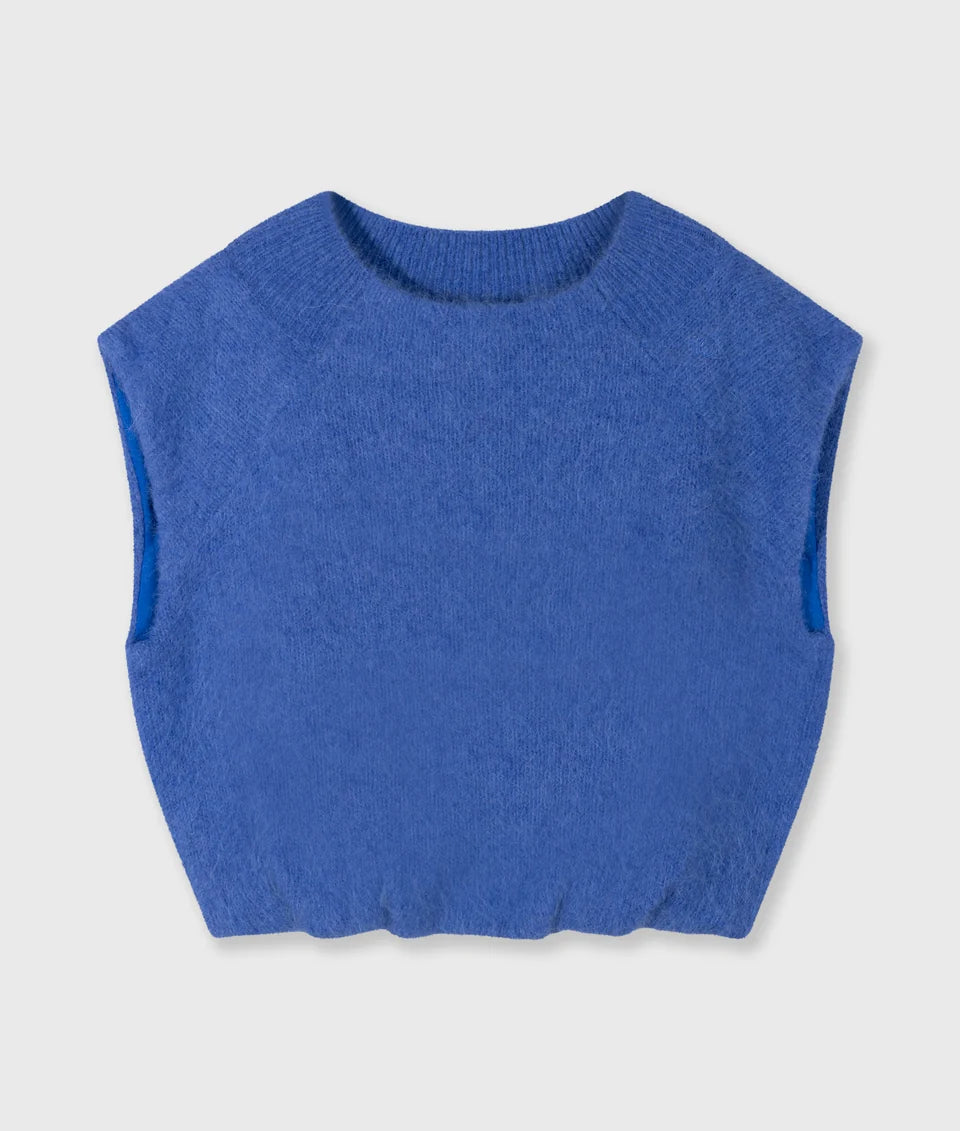 10DAYS AMSTERDAM Balloon Stricktop Ultramarine