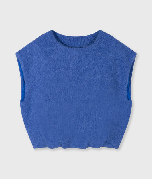 10DAYS AMSTERDAM Balloon Stricktop Ultramarine