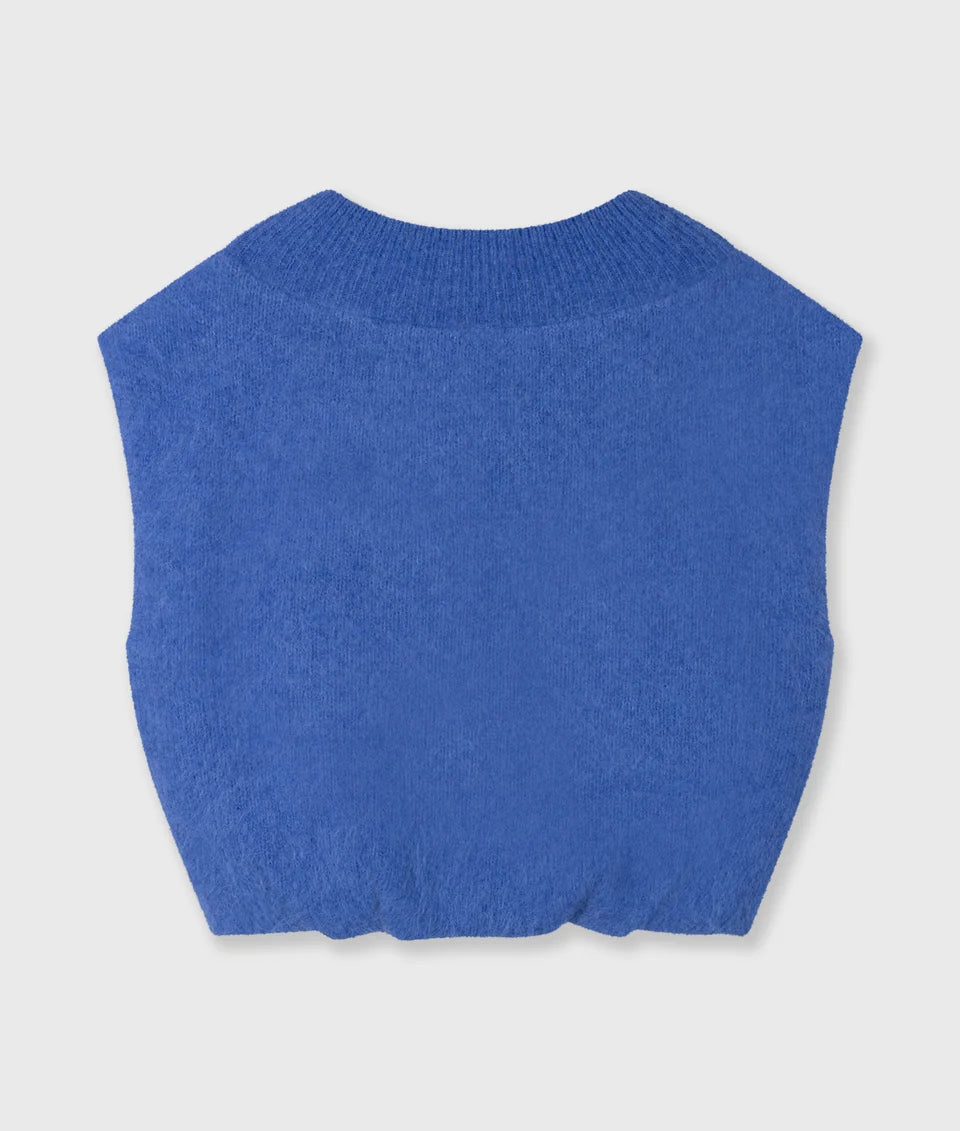 10DAYS AMSTERDAM Balloon Stricktop Ultramarine