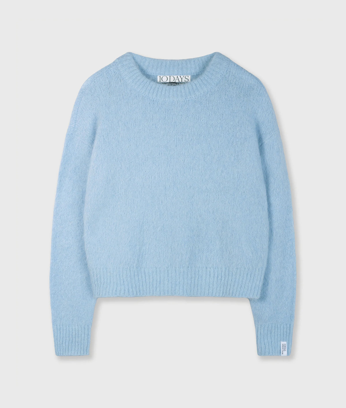 10DAYS AMSTERDAM Hairy Knit Sweater Angel Blue