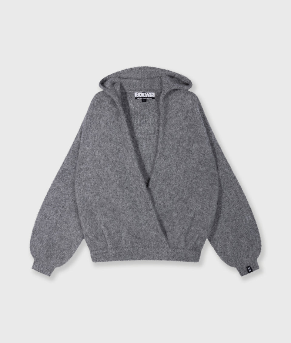 10DAYS AMSTERDAM Strickpullover mit Kapuze