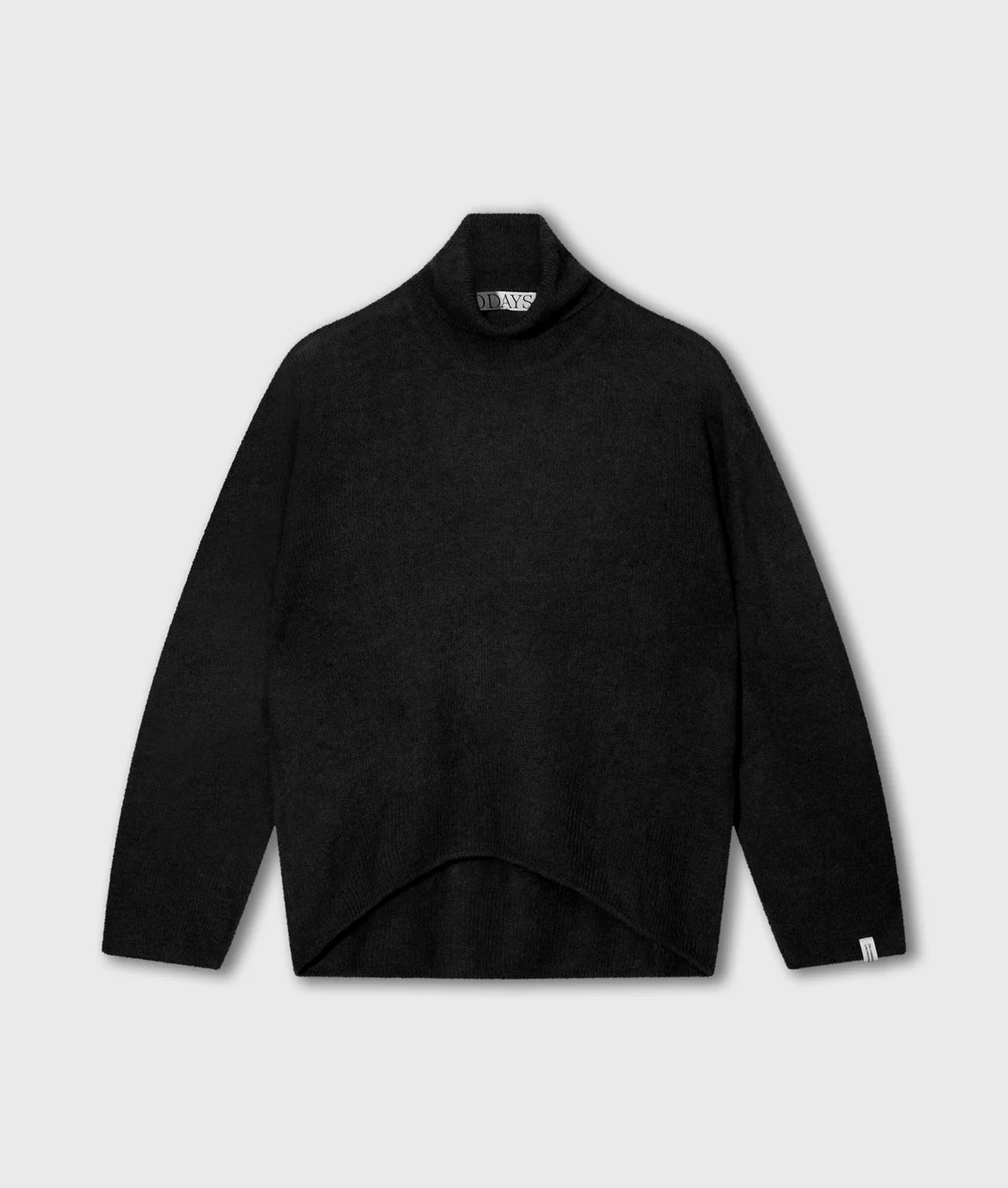 10DAYS AMSTERDAM Turtleneck Thin Knit Sweater Black