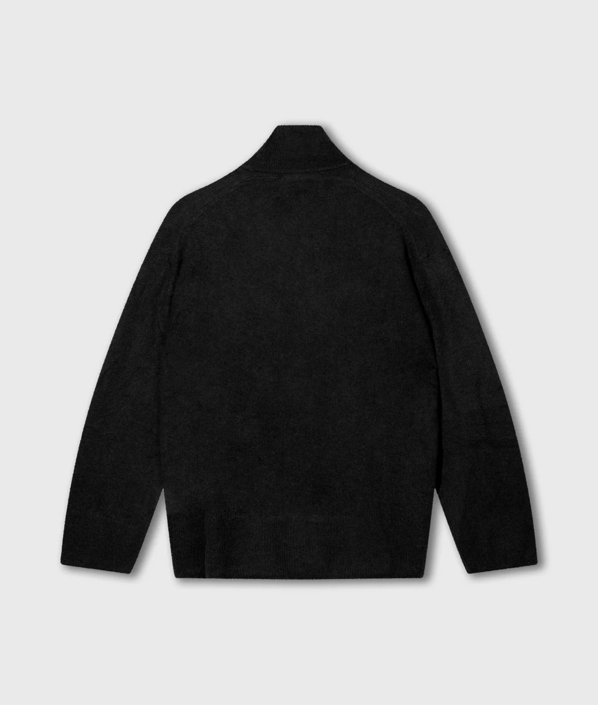 10DAYS AMSTERDAM Turtleneck Thin Knit Sweater Black