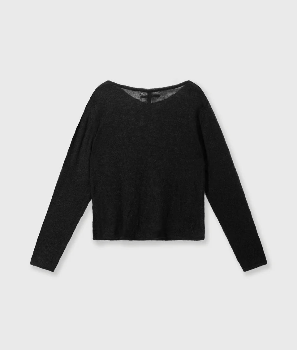 10DAYS AMSTERDAM Thin Knit Sweater Black