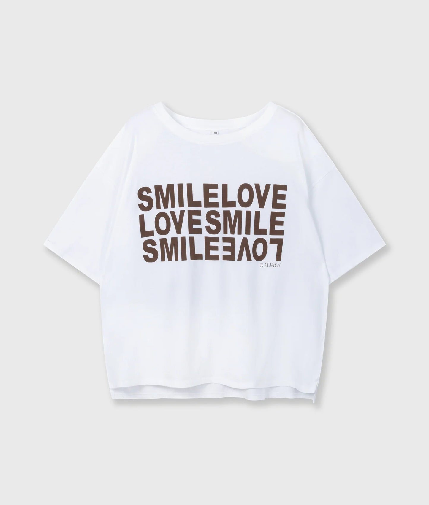 10DAYS AMSTERDAM Smile Love Tee White