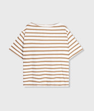 Lade das Bild in den Galerie-Viewer, 10 DAYS AMSTERDAM Short Sleeve Tee Stripes Cedar Brown
