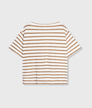 Lade das Bild in den Galerie-Viewer, 10 DAYS AMSTERDAM Short Sleeve Tee Stripes Cedar Brown
