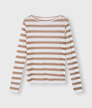 Lade das Bild in den Galerie-Viewer, 10 DAYS AMSTERDAM Mesh Tee Stripes Cedar Brown
