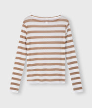 Lade das Bild in den Galerie-Viewer, 10 DAYS AMSTERDAM Mesh Tee Stripes Cedar Brown
