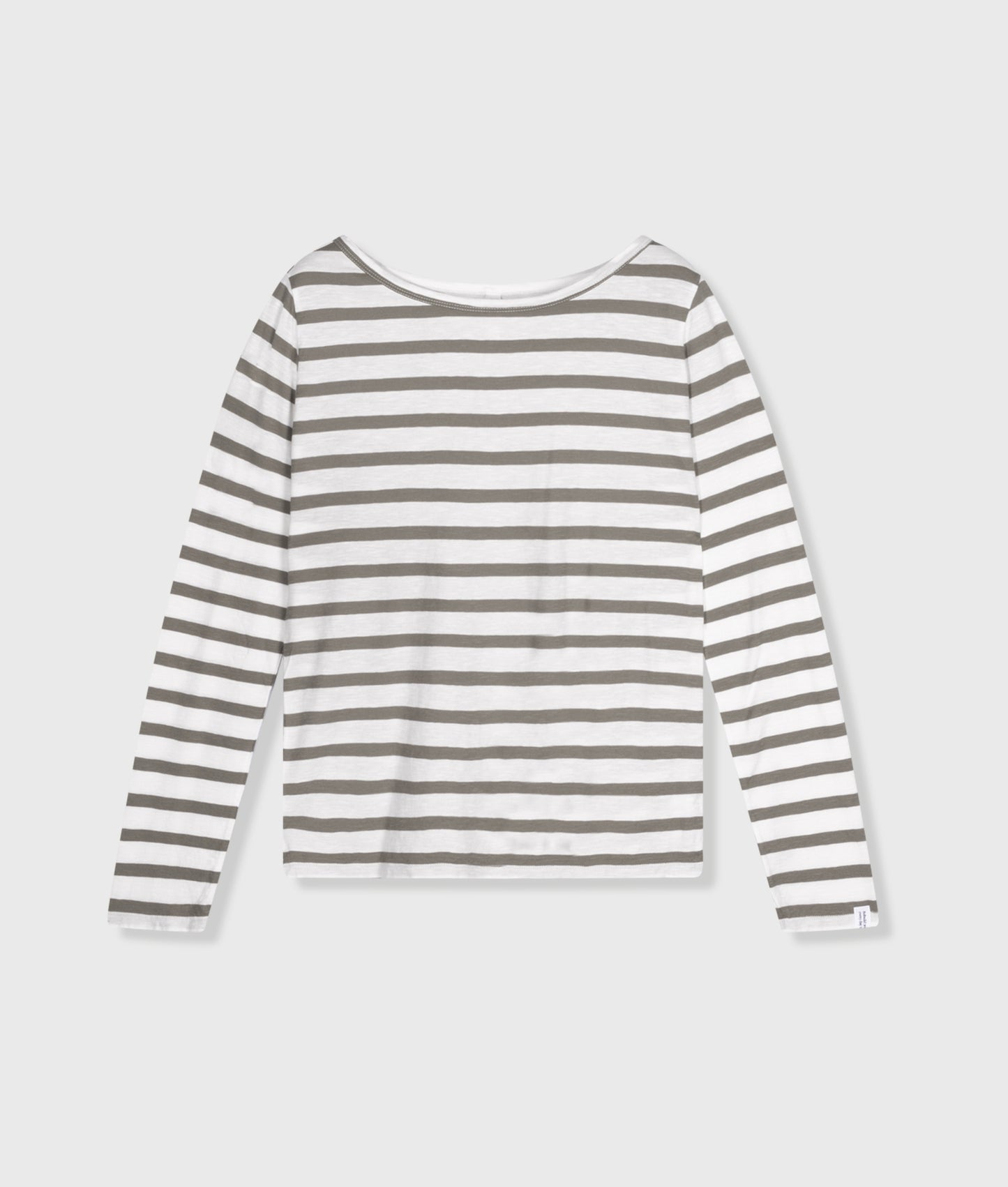 10DAYS AMSTERDAM Long Sleeve Tee Stripes ecru/sage