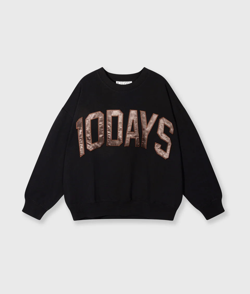 10 DAYS AMSTERDAM Sweater 10 Days Logo Black