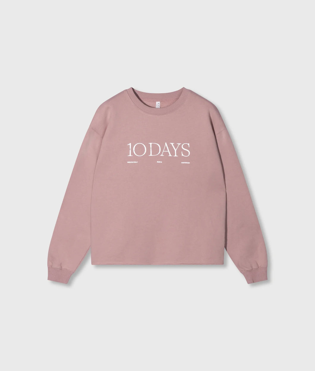 10 DAYS AMSTERDAM Logo Sweater Raspberry