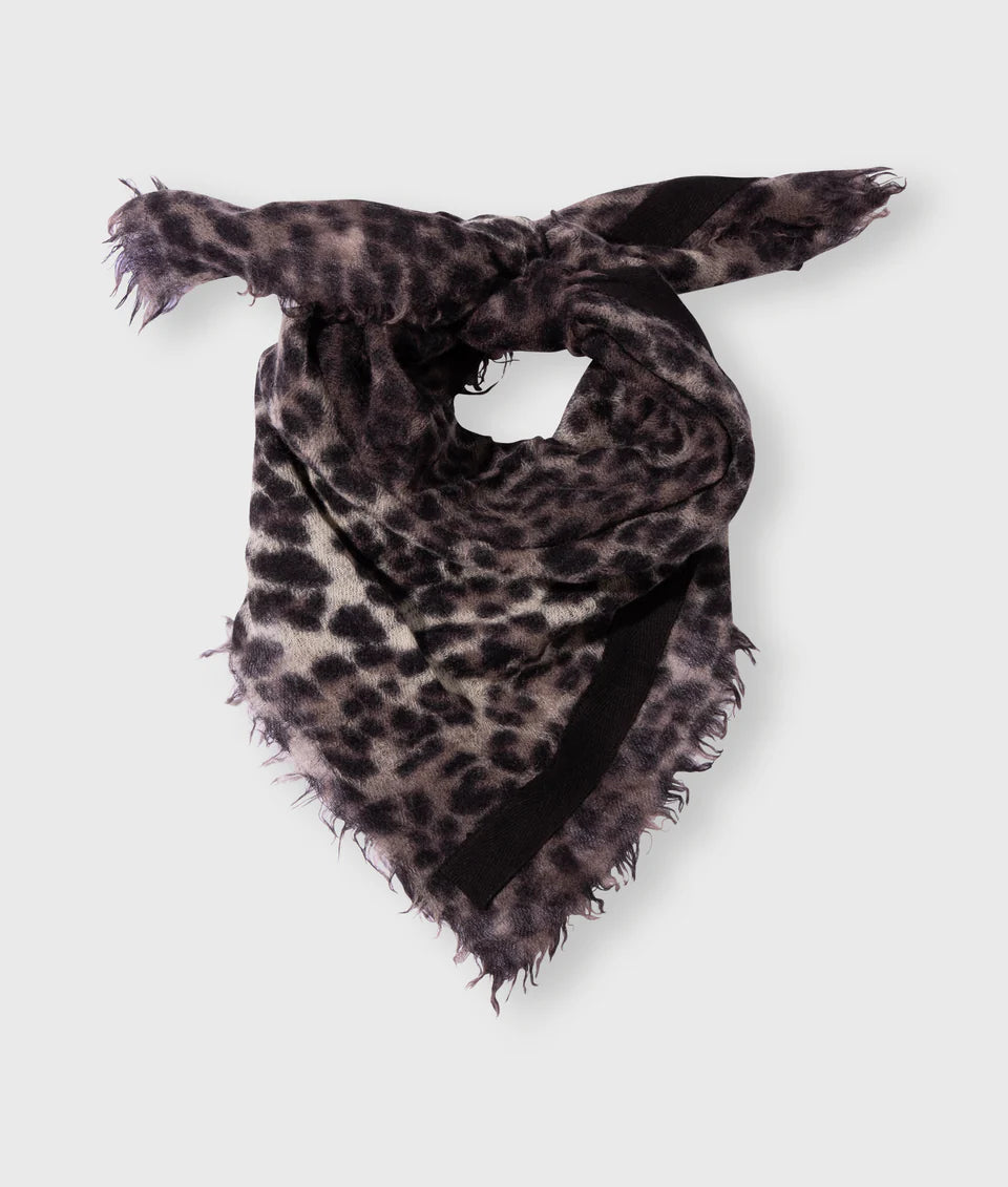 10DAYS AMSTERDAM Wool Bandana Leopard