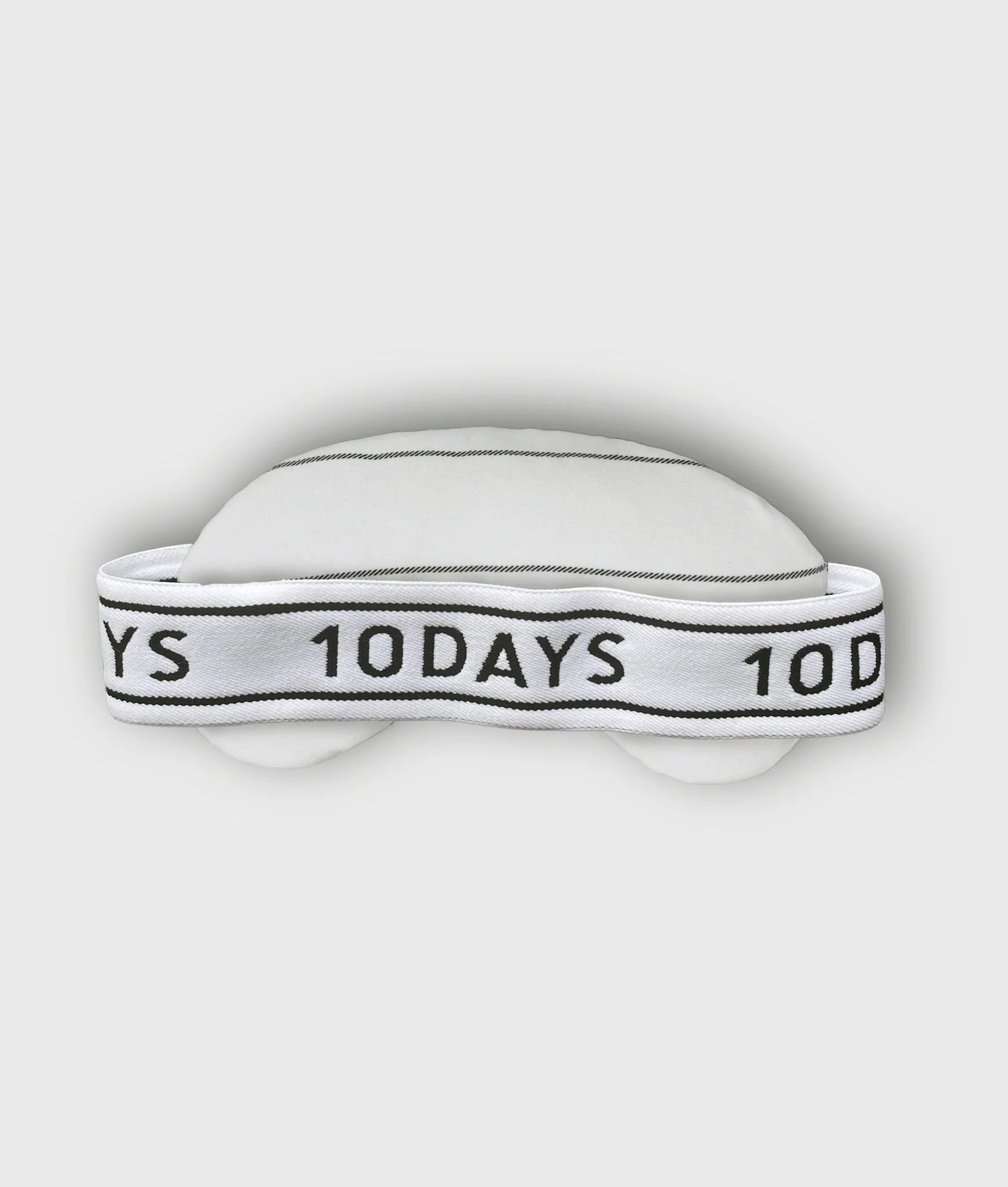 10DAYS AMSTERDAM Fleece Eye Mask Stripes Ecru