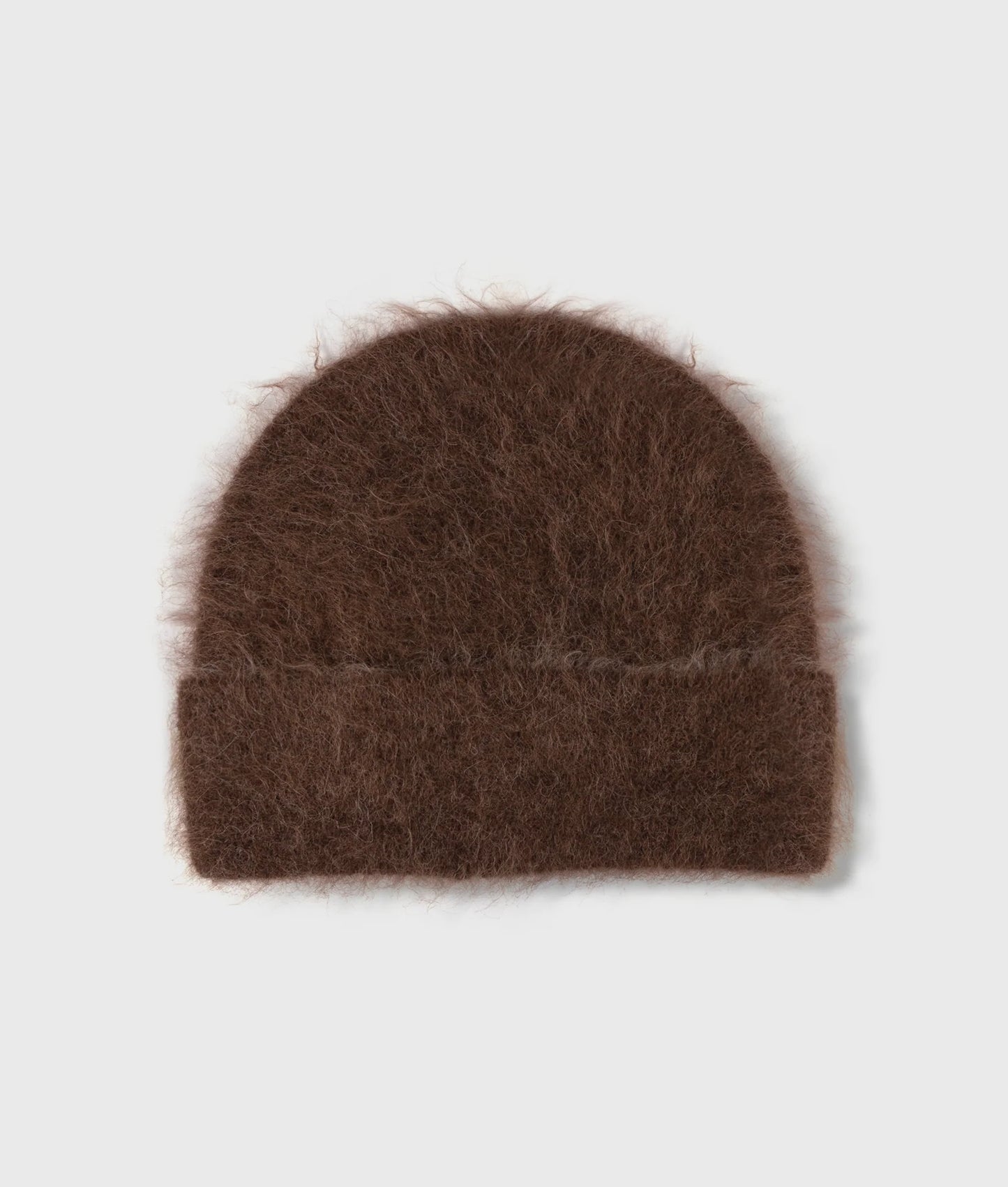 10DAYS AMSTERDAM Hairy Knit Beanie - Dark Truffle
