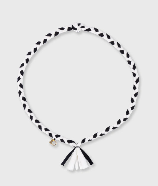 10DAYS AMSTERDAM Braided Necklace Black
