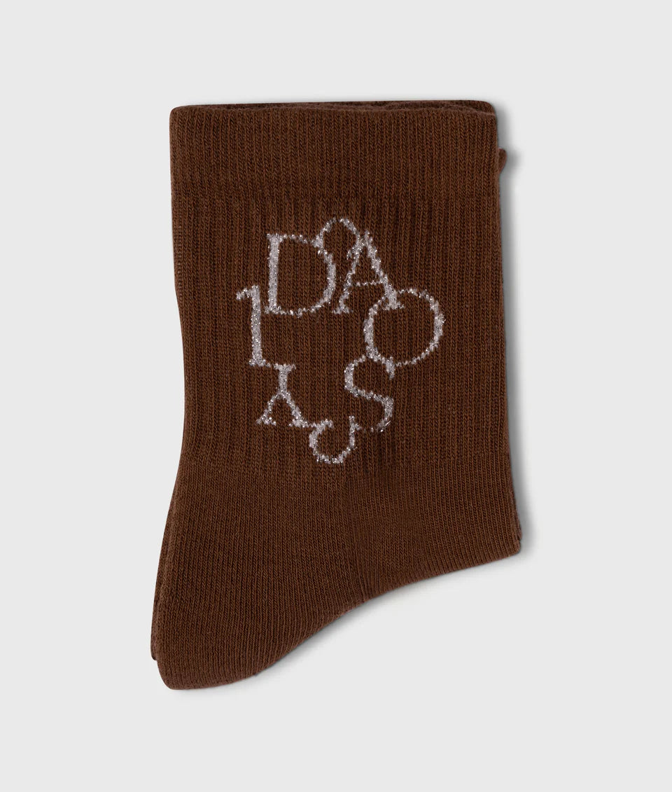 10DAYS AMSTERDAM Socks Curly 10 Dark Truffle