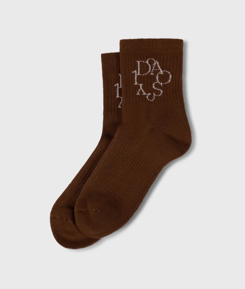 10DAYS AMSTERDAM Socks Curly 10 Dark Truffle